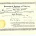 1926 Horological Society Junior Watchmaker Certificate Otho Albin Brown FL3