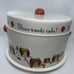 Vintage Metal Owls “Whooo Wants Cake?” Double Pie Cake Cupcake Carrier Cover