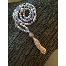 Rose Pearl Mala 108 Beads Prayer for Meditacion Yoga