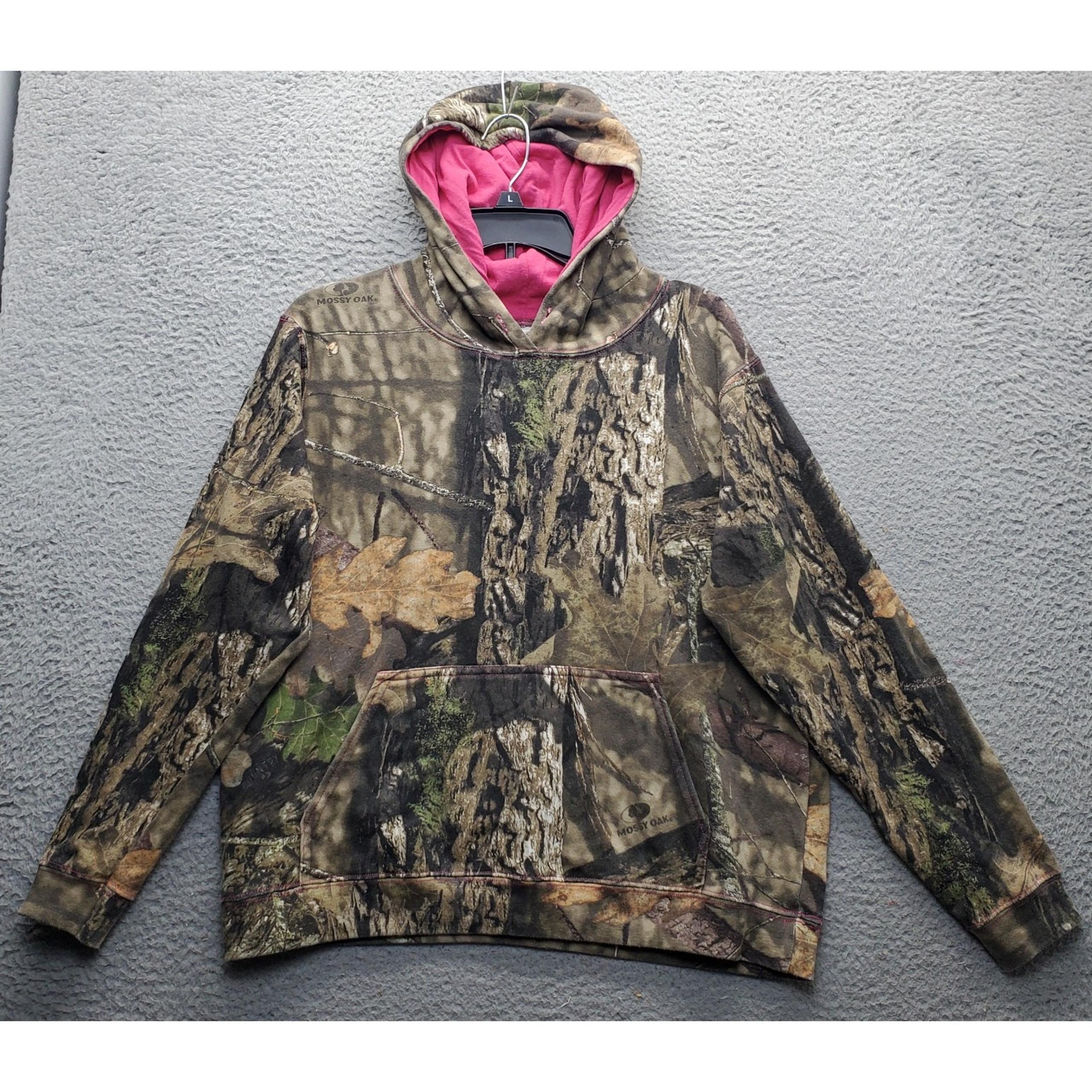 Mossy Oak Hoodie Women's M Multi Camouflage Kangaroo Pocket Long Sleeve Pullover