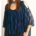 Free People lace cold shoulder blouse si