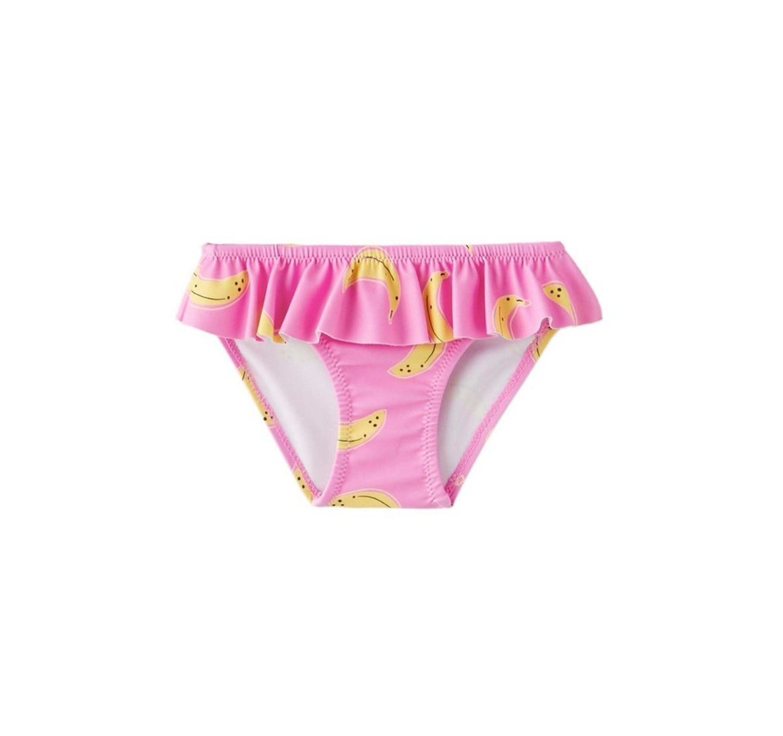 NWT Zara girls pink ruffle fruit print bikini swimsuit bottoms size 4 5 years