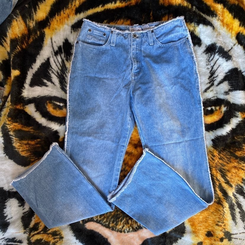 Lightwash Patchwork flare jeans
