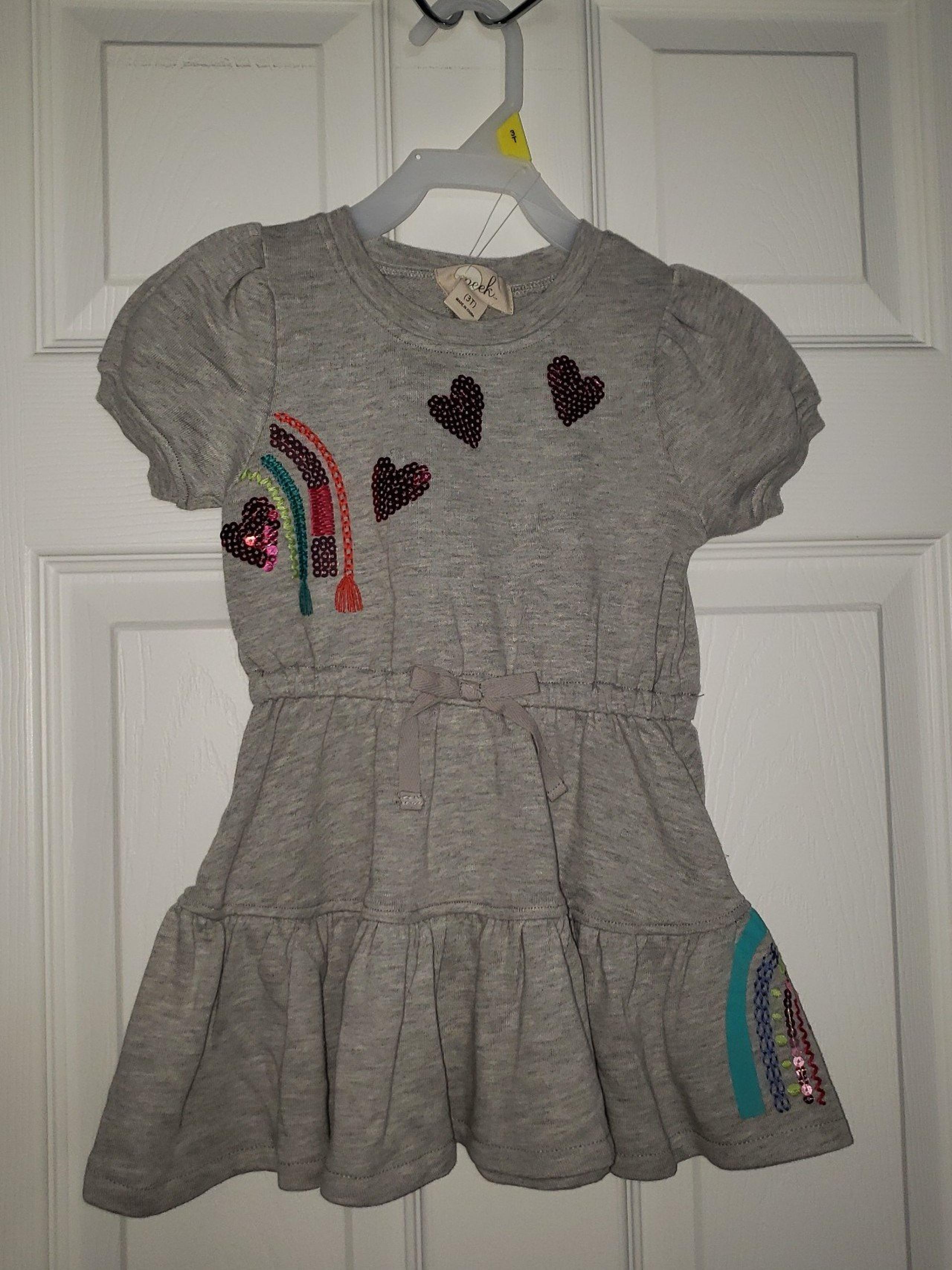 Toddler Girls New Dress Peek brand short sleeve 3T
