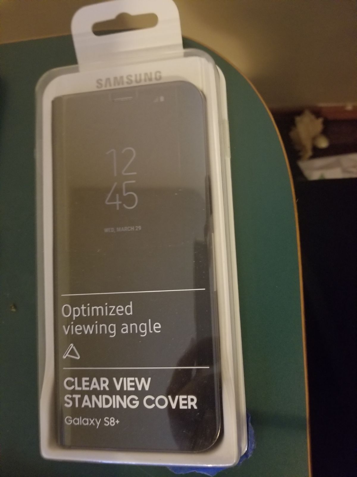 Galaxy 8s+ clear view standing cover
