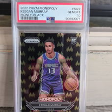 2022 Prizm Monopoly Keegan Murray money black case hit PSA 10. LOW POP