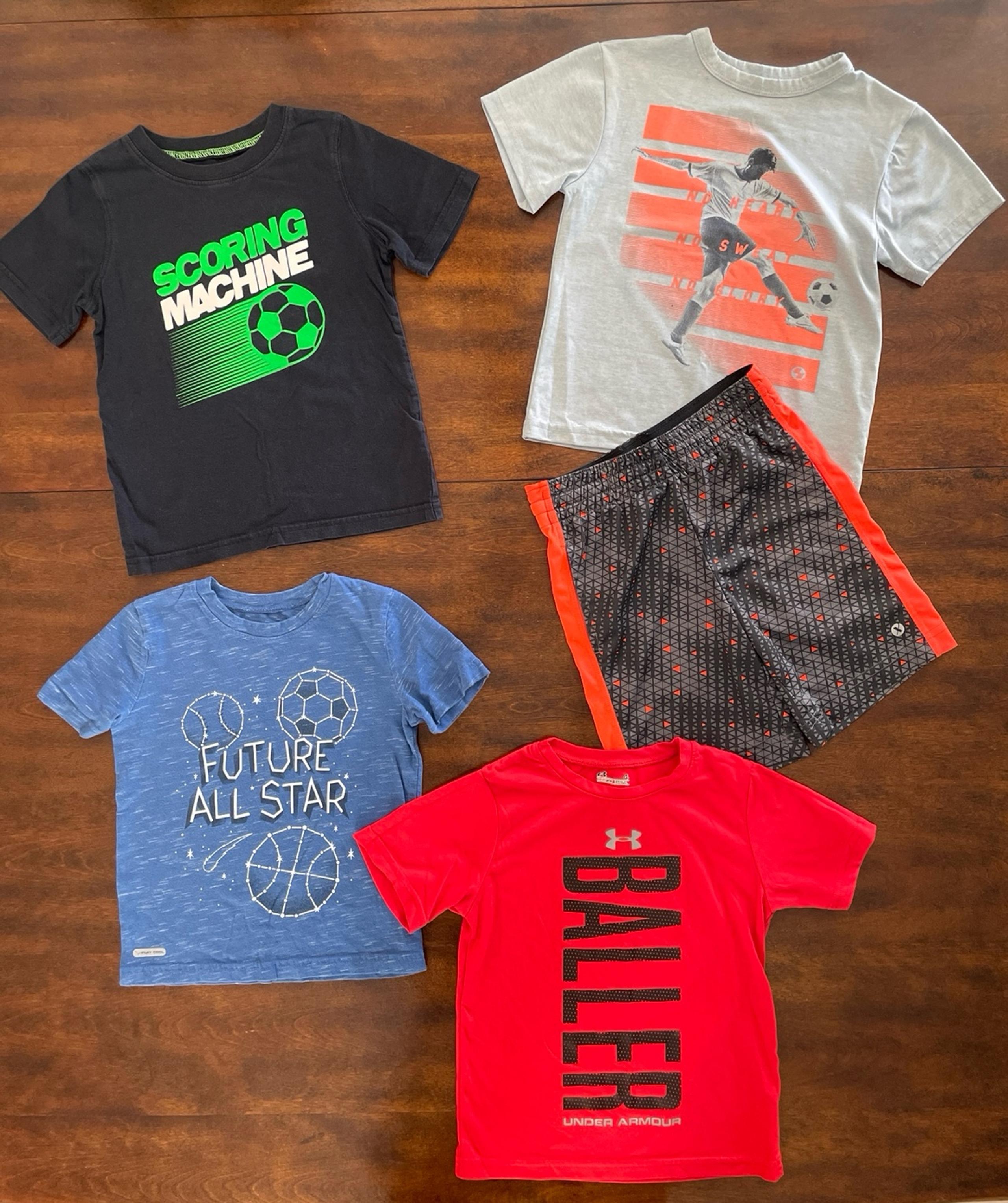 Boys 4T soccer / athletic shirts lot