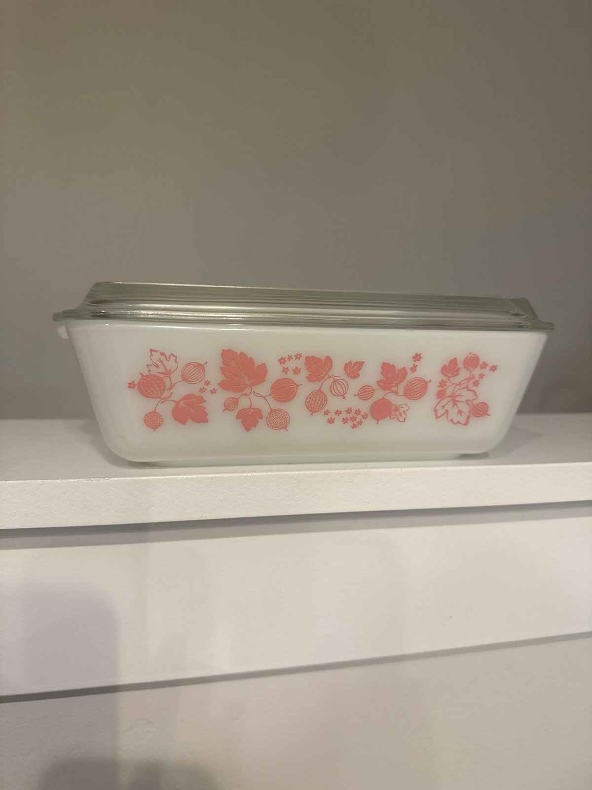 Vintage Pyrex Pink Gooseberry