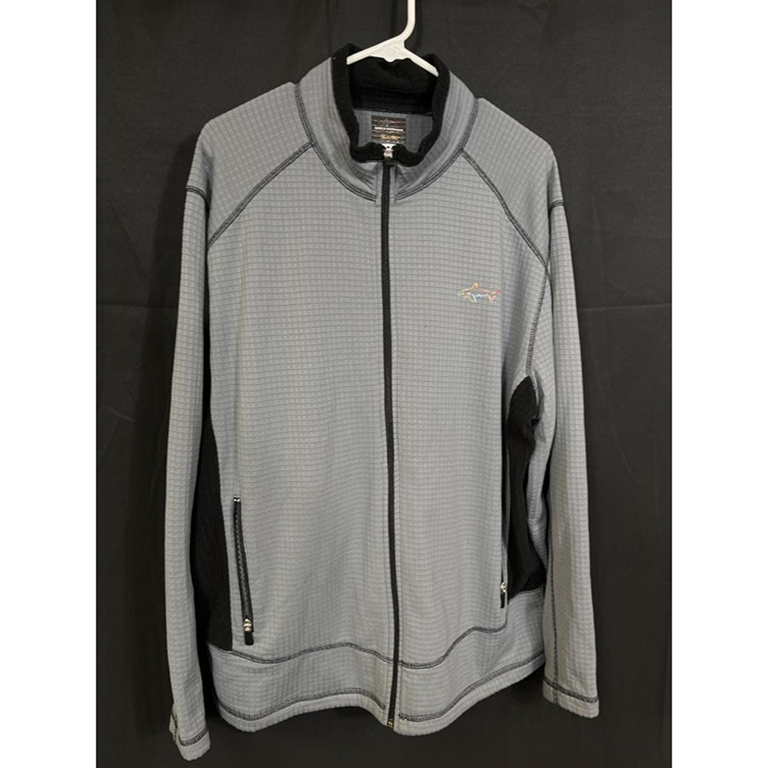 Greg Norman SKU 7738 For Tasso Elba Gray Zip Up sweater Size XL
