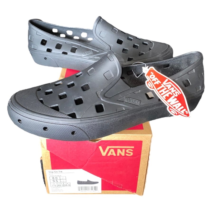 Vans Slip On TRK Sneakers (Black) Men’s 8 Women 9.5