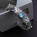 S925 designer multicolor Gemstones bangle