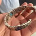 S925 designer multicolor Gemstones bangle