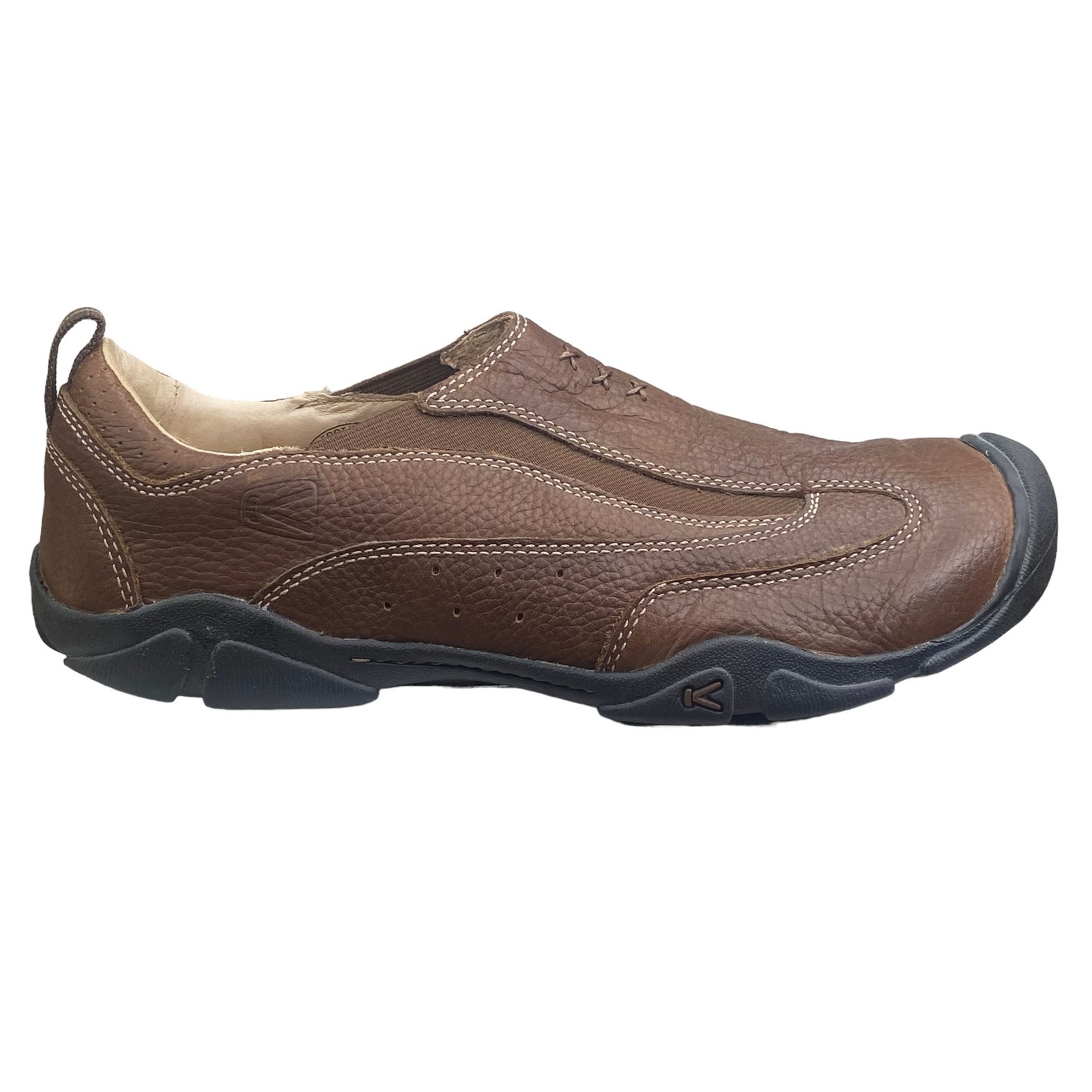 Keen Mens Austin Brown Leather Slip On Clog Size US 11.5