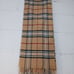 Cashmink By V. Fraas Beige Plaid Scarf Unisex
