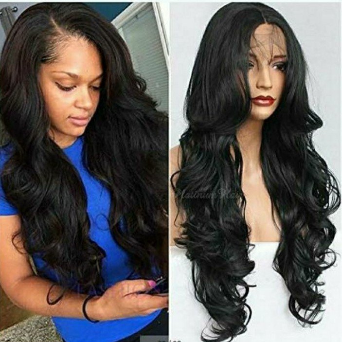 Celebrity lace front black loose wavewig