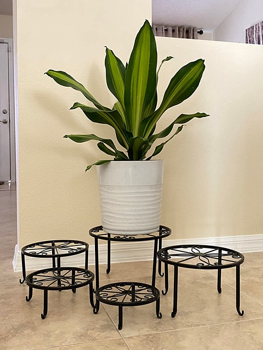 Brand New 5 Pack Metal Plant Stand for Outdoor Indoor Plants, Heavy Duty Stands