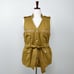 Anthropologie Elevenses Embroidered Belted Cargo Vest