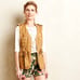 Anthropologie Elevenses Embroidered Belted Cargo Vest