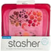 8-Piece Set STASHER Raspberry Reusable Food/ Sandwhich Storage Bags, 7.5 x7 x1