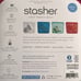 8-Piece Set STASHER Raspberry Reusable Food/ Sandwhich Storage Bags, 7.5 x7 x1