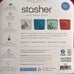 8-Piece Set STASHER Raspberry Reusable Food/ Sandwhich Storage Bags, 7.5 x7 x1