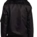 SAM Carly Bomber Jacket fur/shearling removable collar sz small black 595
