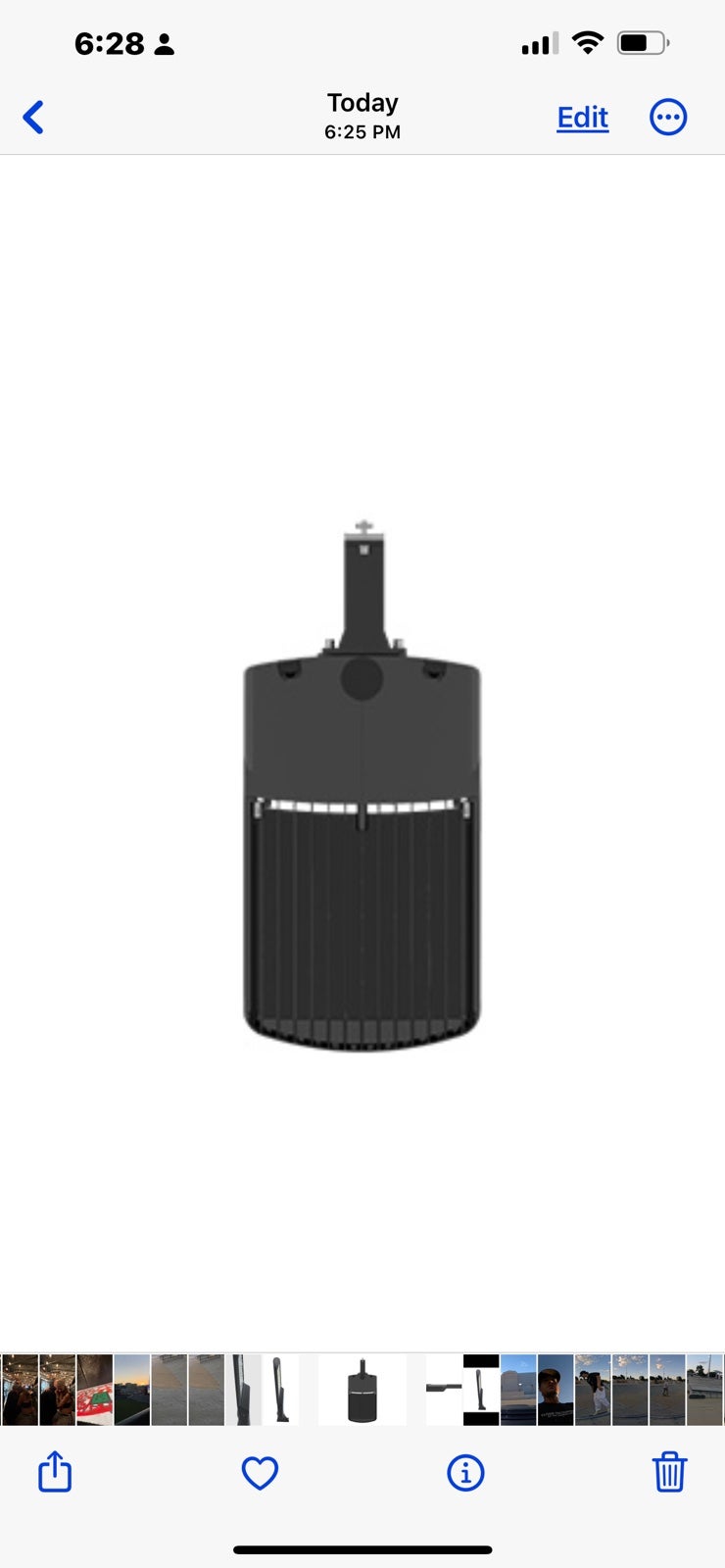 A17™ A17-3T15ON QTY 1 150W LED AREA LIGHT TYPE III 4000K 120-277V POLE MOUNT