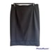 MaxMara cuffed hem midi pencil skirt black back hidden zip Size 12