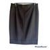 MaxMara cuffed hem midi pencil skirt black back hidden zip Size 12