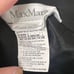 MaxMara cuffed hem midi pencil skirt black back hidden zip Size 12