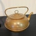 Antique O’ Clock Copper Tea Pot on Wrought Iron Stand