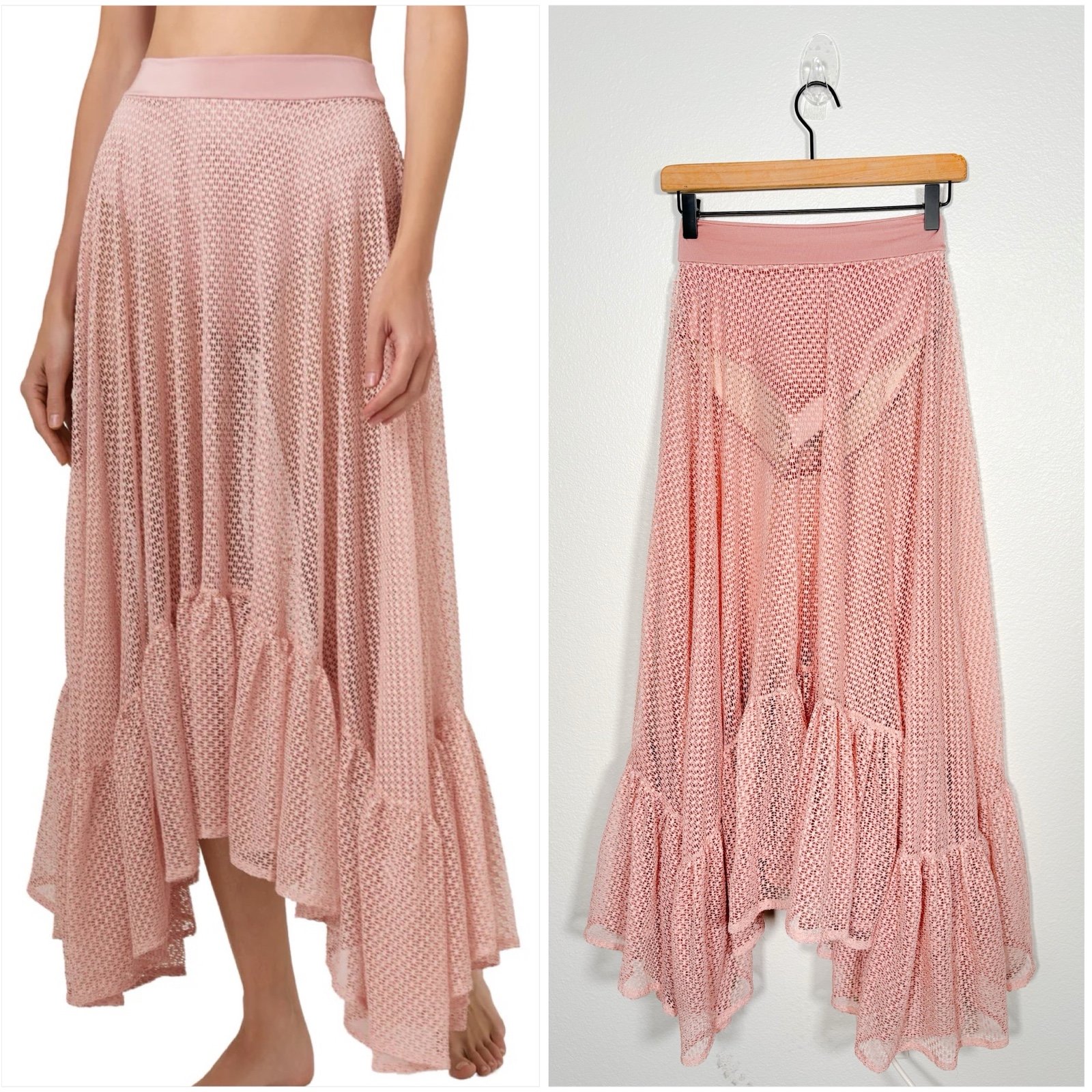 Bahia Maria Jardin De Las Rosas Maxi Skirt in Rose Size Small Revolve BAHR-WQ2