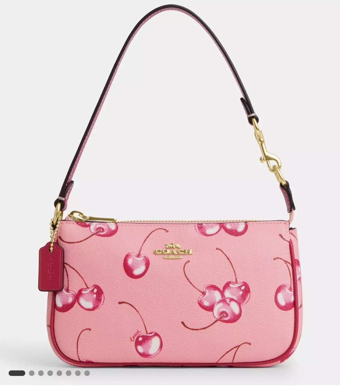Coach Nolita 19 With Cherry Print cr827 pink