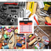 Storage Tool Box - Portable Multipurpose Organizer With Main Top Compartment and