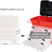 Storage Tool Box - Portable Multipurpose Organizer With Main Top Compartment and