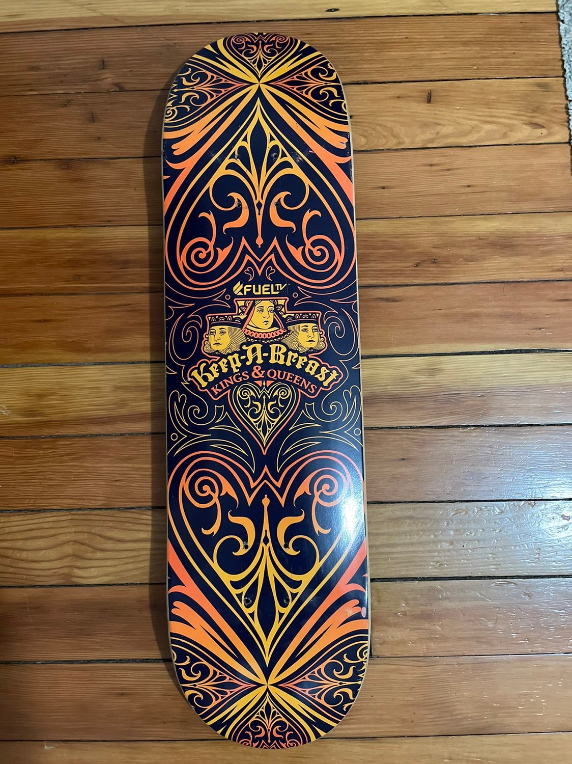 2006 Keep A Breast Foundation Kings & Queens 8.5 Skateboard Deck by Fuel TV