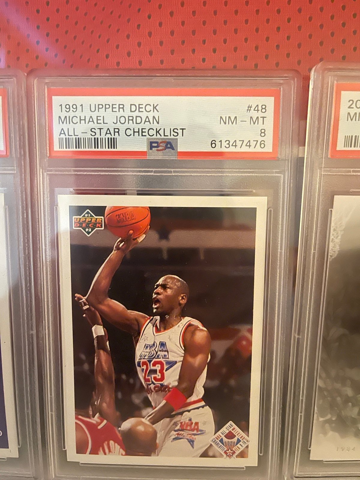 1991 Jordan Upperdeck Card 8/10 graded