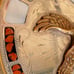 Vtg Johnson Held Flying Eagle Abalone Coral Inlay Handcrafted Western Buckle