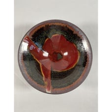Signed Matthew Patton Ceramic Art Decorative Drip Glaze Style Bowl #19 23S3