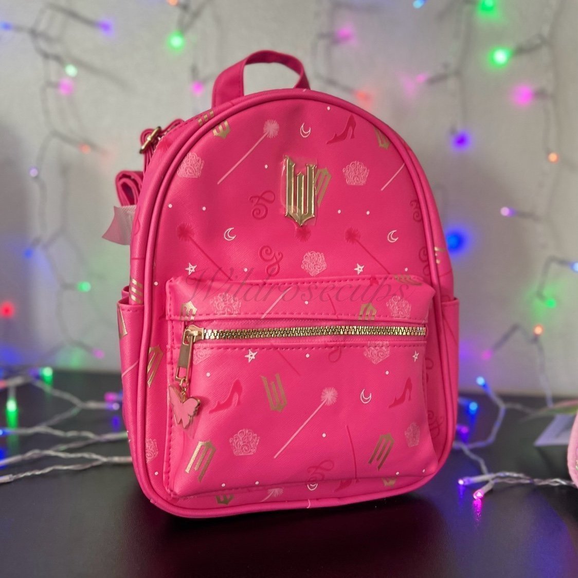 Claire’s x wicked glinda pink backpack NWT