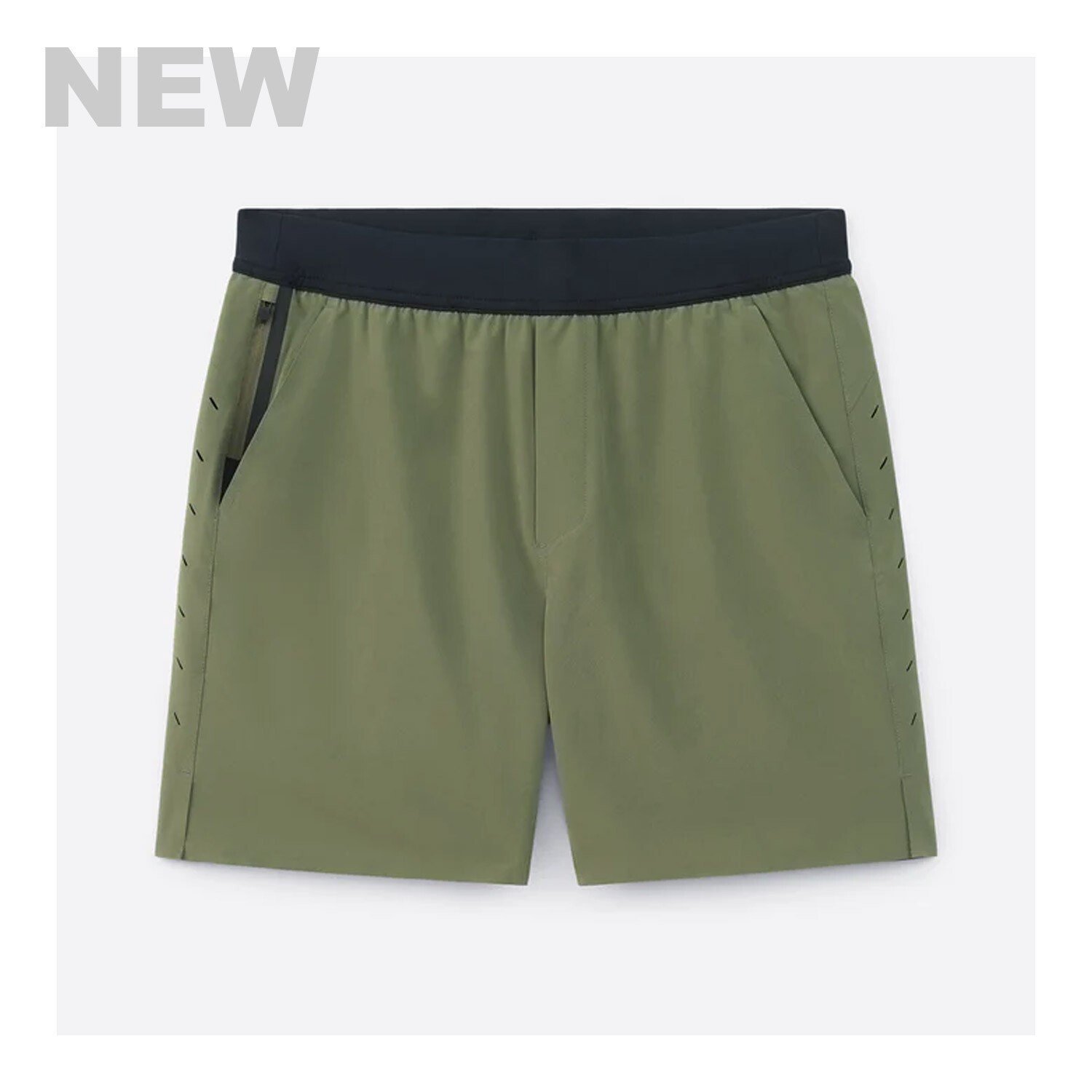 Ten Thousand NWT Men XL Interval Short with Liner 7 ODGREEN Gym Running Active