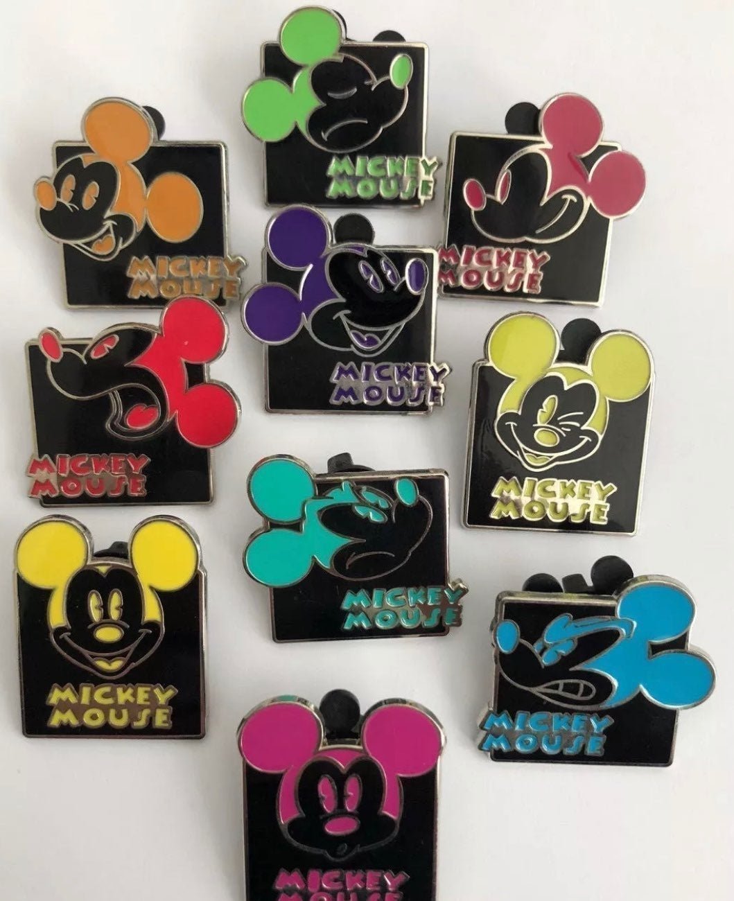 DISNEY PINS MICKEY MOUSE EXPRESSIONS