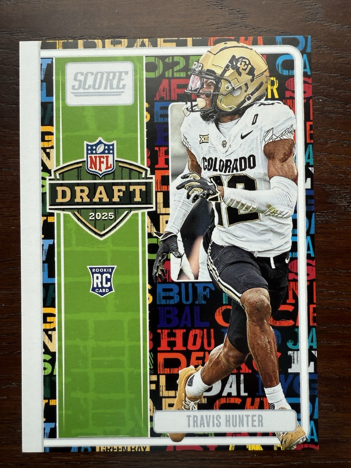 Travis Hunter Panini Score 2025 NFL Draft Oversized Promo Rookie Card