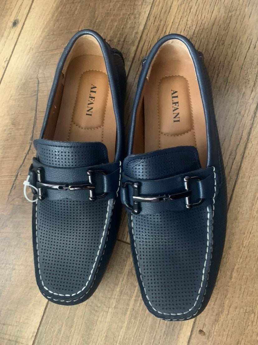 alfani leather loafers for men