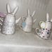 Whimsical cupboard three-piece bunny tea set