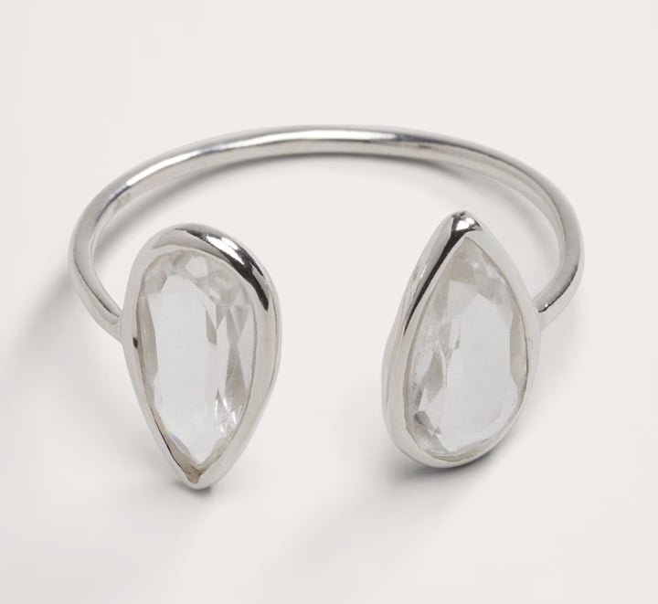 NWT - Teardrop Crystal Ring Aureus + Argent - Size 7