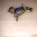 Chinese Silver Enamel Bird Pin