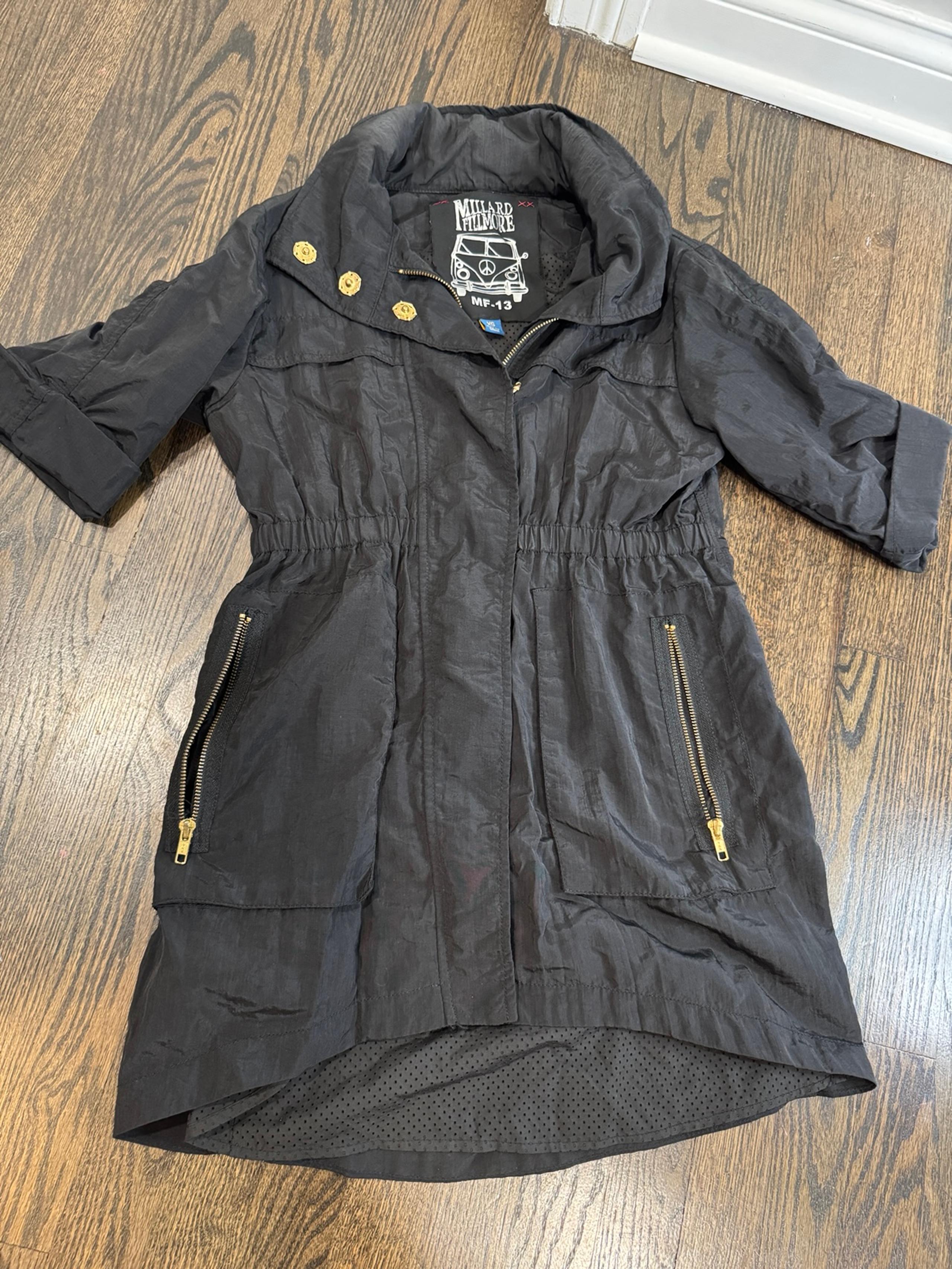 Millard Fillmore Anthropologie • MF13 Utilitarian Trench Raincoat Jacket (XS)