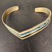Turquoise onyx and Sterling silver cuff bracelet