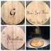 Barrel Head Decor / Wedding Guestbook